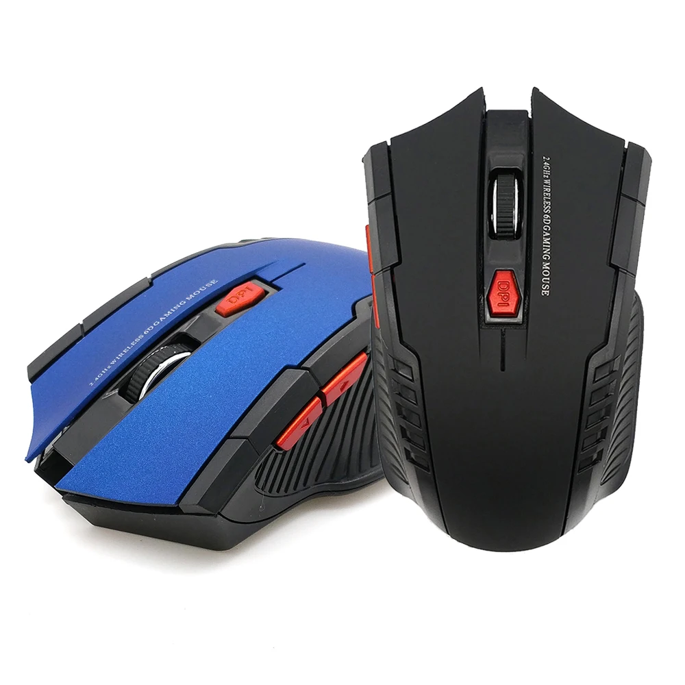 Ratón inalámbrico USB profesional, receptor USB 2,0, óptico, ergonómico, 2,4 GHz, para ordenador portátil y PC