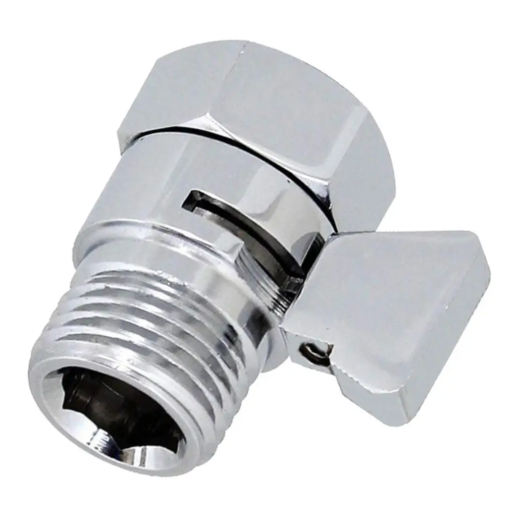 Solid Brass Shower Head Arm Diverter Valve Shower Head Bidet Sprayer Head Water Shut-Off Valve
