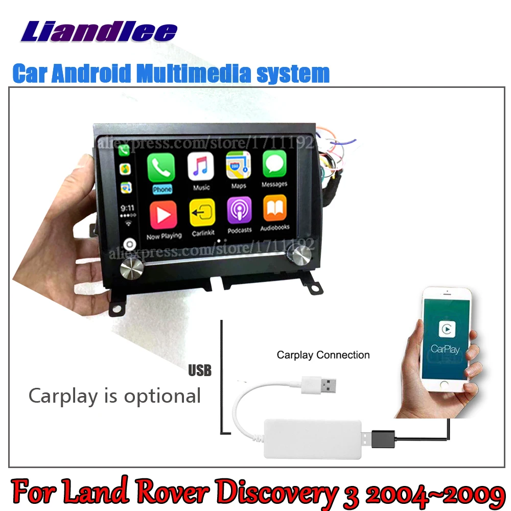 Liandlee Android 2+ 32G для Land Rover Discovery 3 LR3 L319 2004~ 2009 Автомобильный ips экран Carplay gps Navi карта навигации медиа