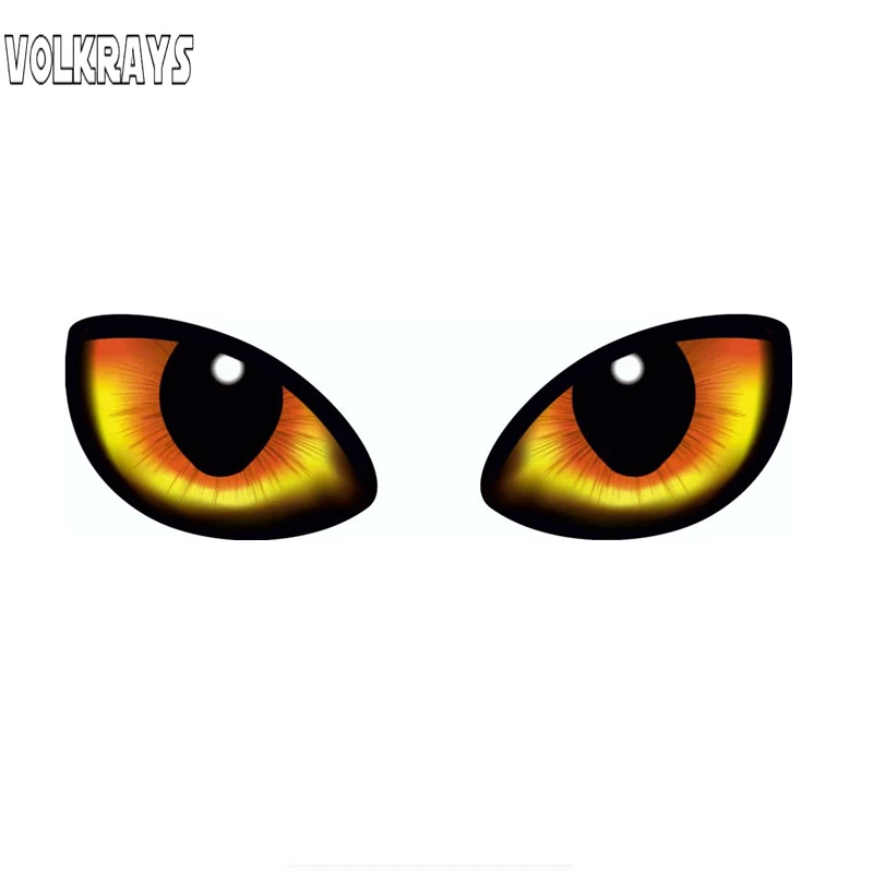 Volkrays 3d Car Sticker A Pair Of Animal Eyes Vinyl Motorcecly Auto  Rearview Decals Accessories For Window Door Laptop,15cm*15cm - Car Stickers  - AliExpress