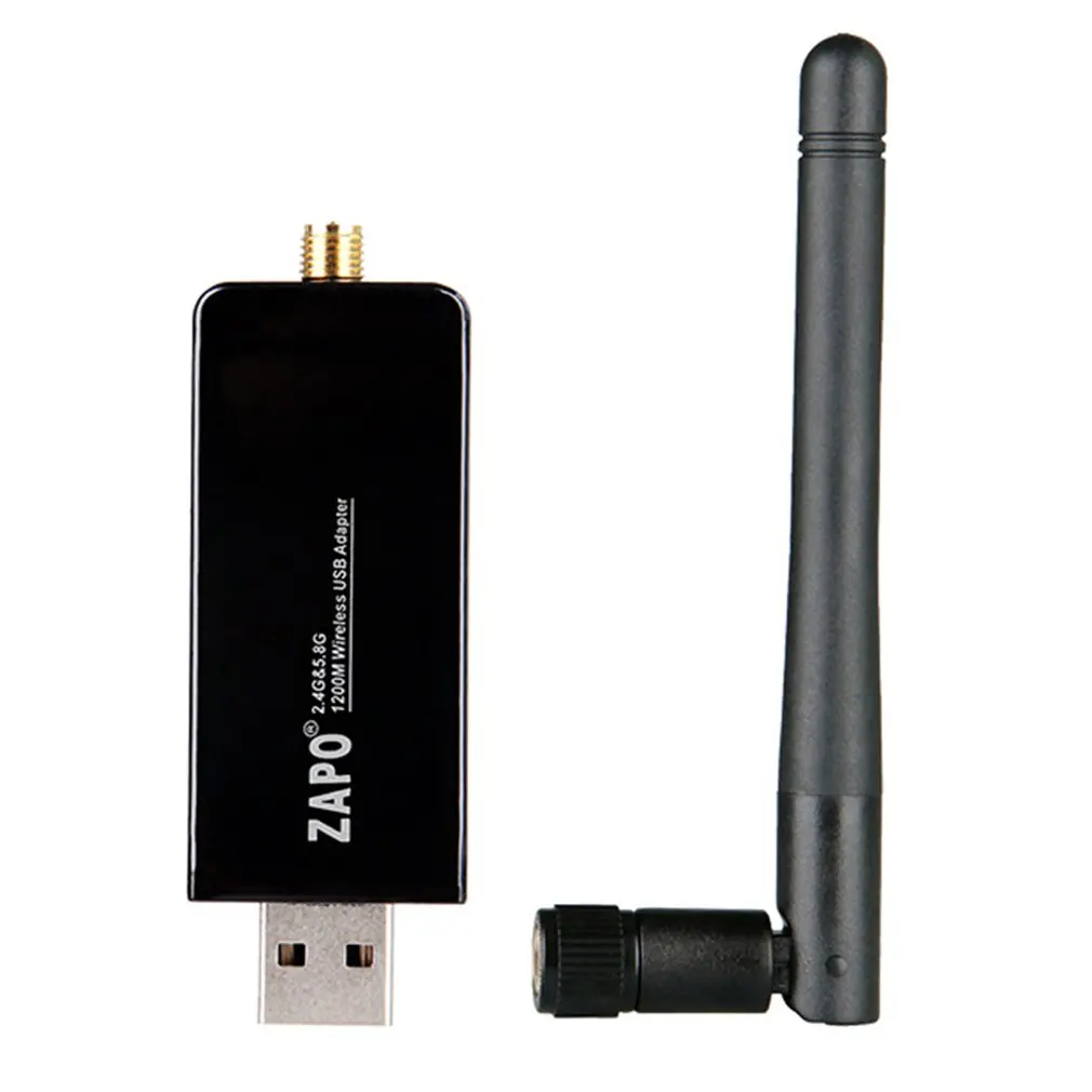 Wi Fi адаптер беспроводной USB с бесплатным драйвером 1200 Мбит/с Двухдиапазонная