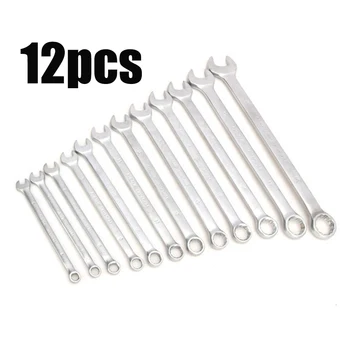 

Silver Wrench Precision 12pcs 6-19mm Dual-use Ratchet Open Combination