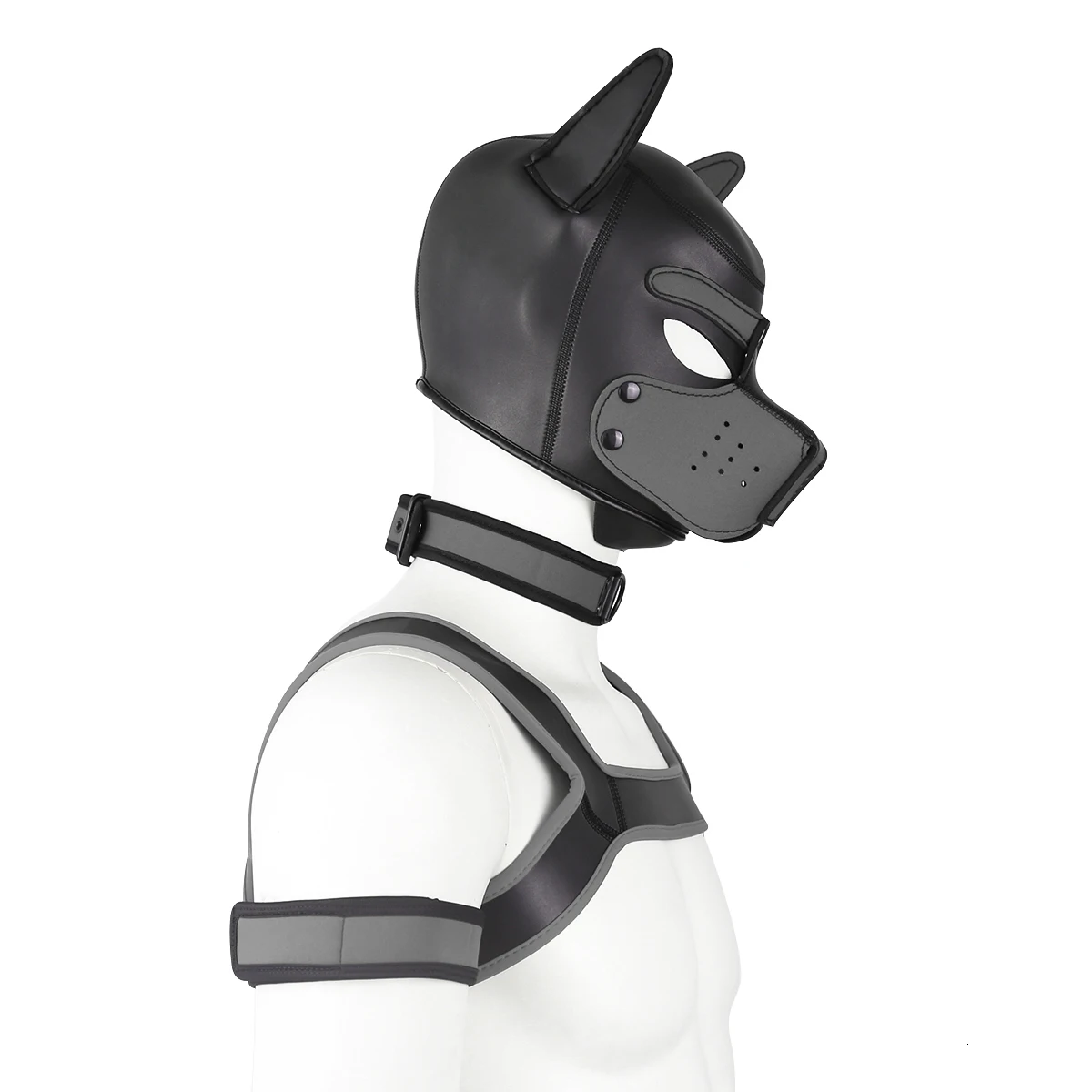 Puppy Play Dog Bondage Hood Mask Collar Armband Cosplay Fantasy Harness Bondage Sexy Set Adult Games Slave Pup Role Play Couples