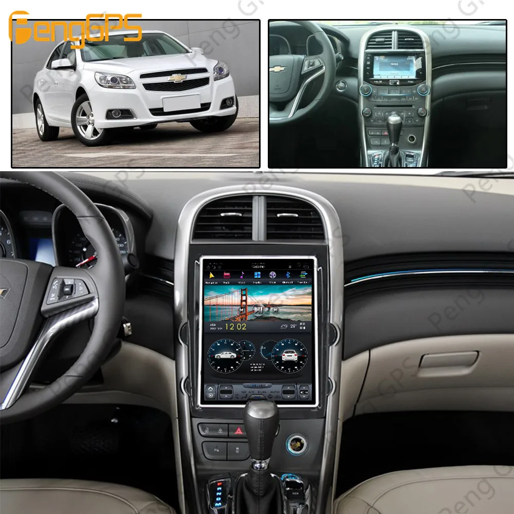10," Тесла Android 8,1 PX6 4+ 32 ГБ Голосовое управление встроенный CARPLAY автомобильный радиоприемник для Chevrolet Malibu 2013 gps навигация