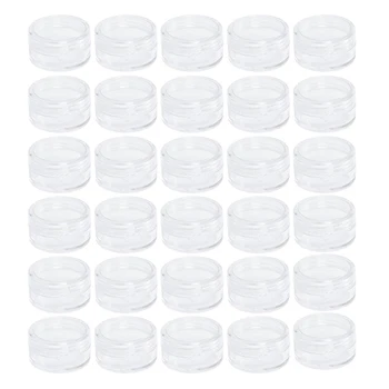 

2 Shaped Jar Container-Pot Makeup-Case Empty-Cream-Bottle Lip-Balm Plastic Mini Eyeshadow Transparent Makeup Container
