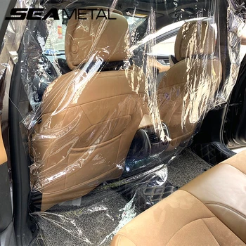 

Car Taxi PVC Isolation Film Anti-Saliva Covers Fully Enclosed Protective Partition Screen for Front and Rear of Cab Protection