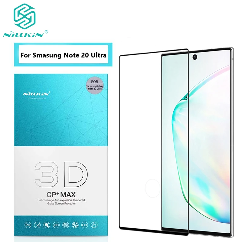 For Samsung Galaxy Note 20 Ultra Tempered Glass NILLKIN 3D Arc Edge Full Coverage 0.33 MM Anti-scratched Screen Protector