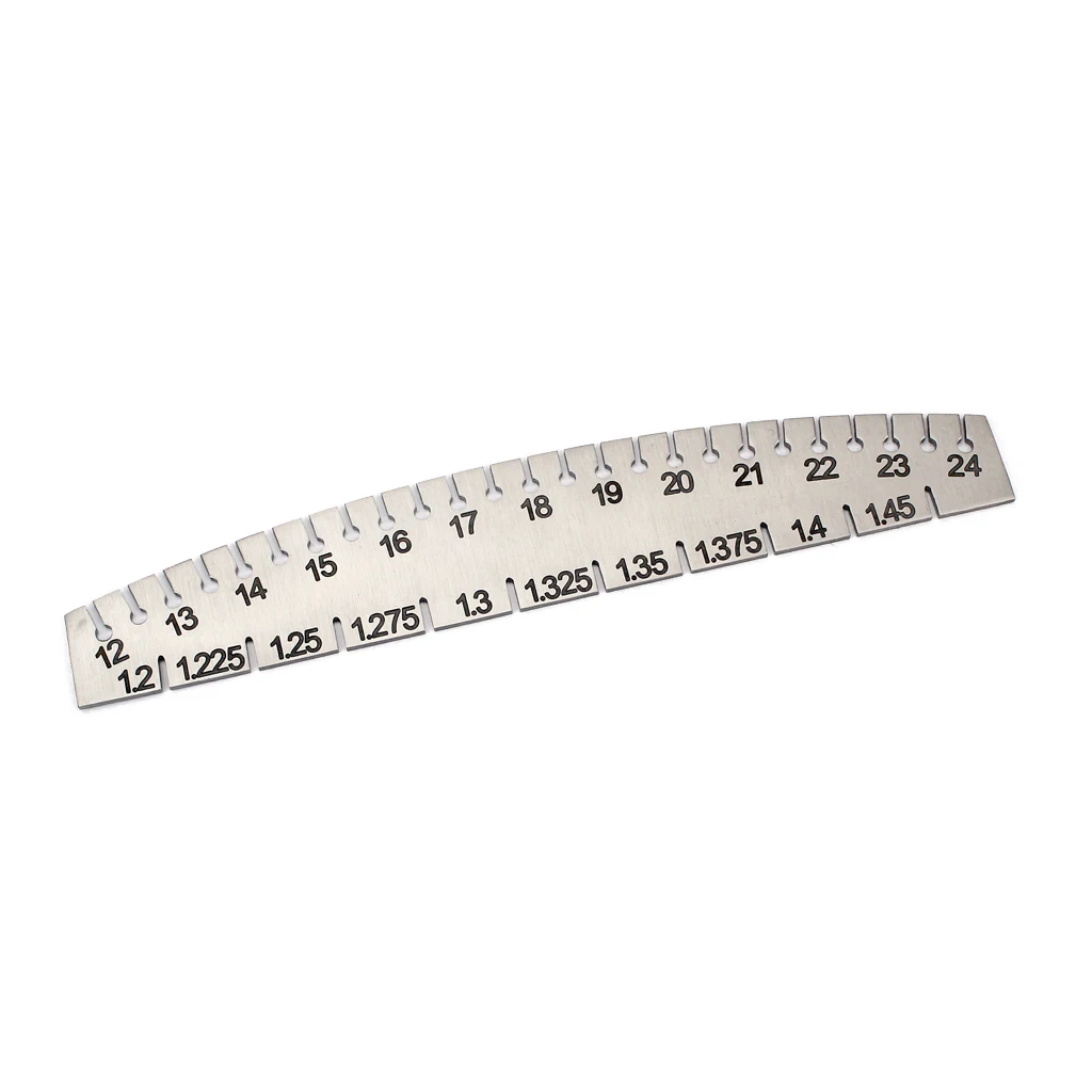 Piano Steel Tool Wire Thickness Measurer Tester Ruler Gauge Diameter Measure