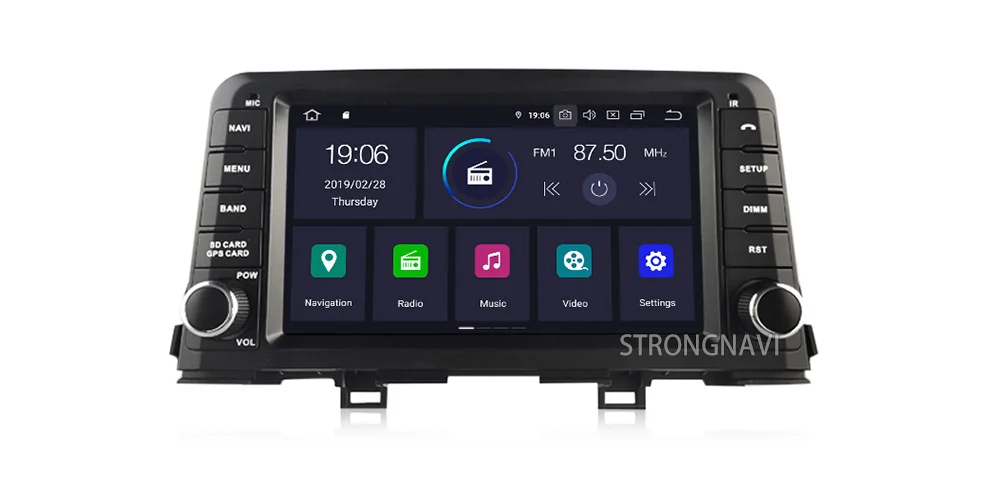 Discount 8inch Android 9.0 Car DVD Radio Player For KIA PICANTO 2017 Car Multimedia Player with WIFI GPS Navigation Bluetooth 3