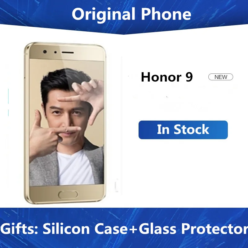 Международная версия Honor 9 STF-L09 мобильный телефон Kirin 960 на базе Android 7 0 FHD экран 5 15