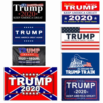 

Trump 2020 Flag 3x5FT 150x90cm 100D Polyester Banner Keep America Great for President USA