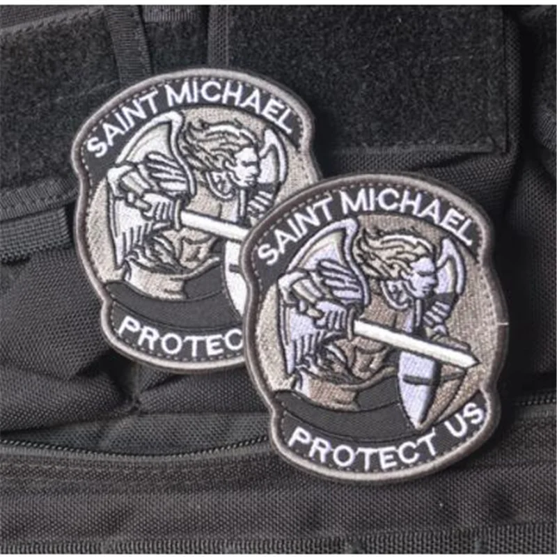 Cheerleading-souvenirs-Saint-Michael-Protect-Us-Patches-Military-Combat-Badge-3D-Embroidered-Applique-Army-Armband-Patch (5)