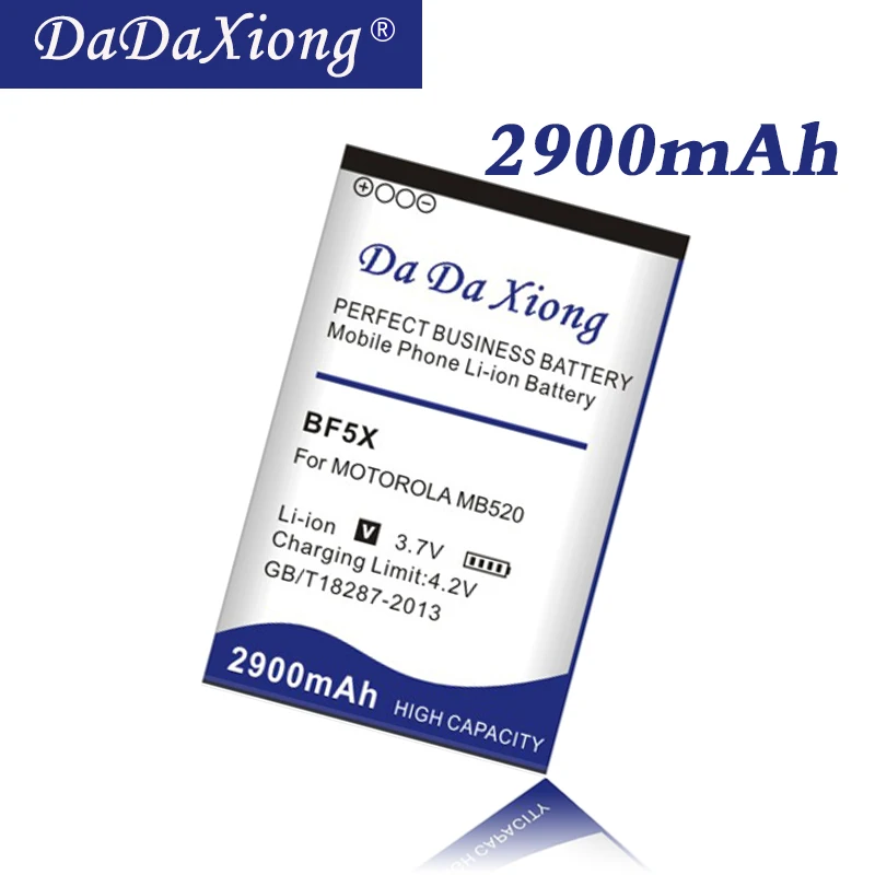 DaDaXiong оригинальный аккумулятор 2900 мАч BF5X ДЛЯ Motorola MB525 Defy MB520 Bravo Photon 4G MB855 |