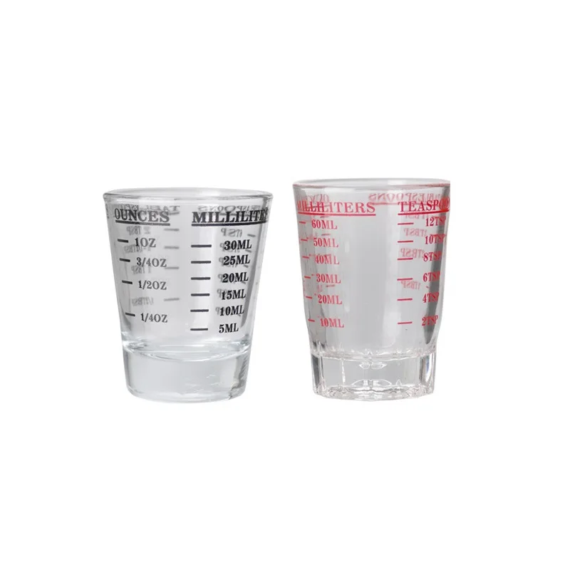 Flagship Stores 30ML Glass Measuring Cup Espresso Shot Glass Ounce Cup