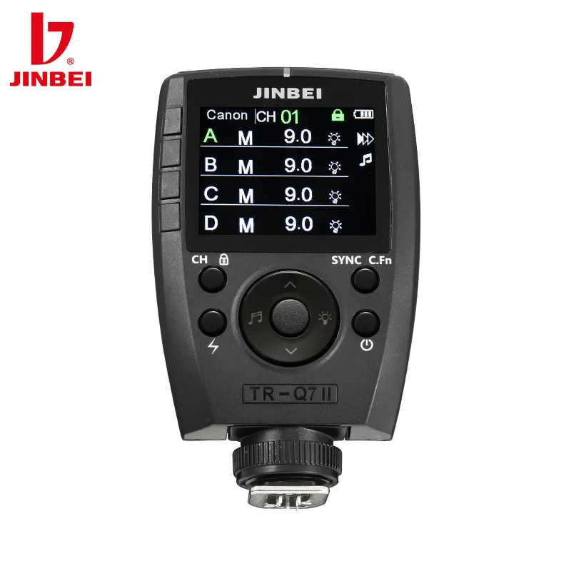 Flash trigger flash control part JINBEI TR-Q7II TR-V6II 2.4G Wireless Trigger Transmitter Speedlite Flash Remote Controller for Canon Nikon Sony Olympus Fuji