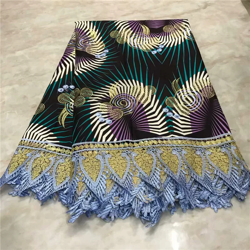 Новая Венди гипюровая кружевная ткань с вышивкой высокого качества восковая кружевная ткань со шнуром африканская восковая кружевная ткань для платья WD102805