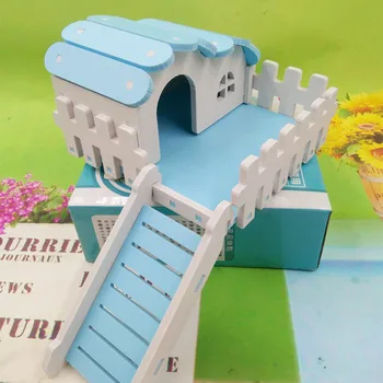 

Hamster Ladder Fence Arch house Guinea Pig Squirrel Hedgehogs Cage Nest Toy Durable Platform Pet Small Animal hamster aisle