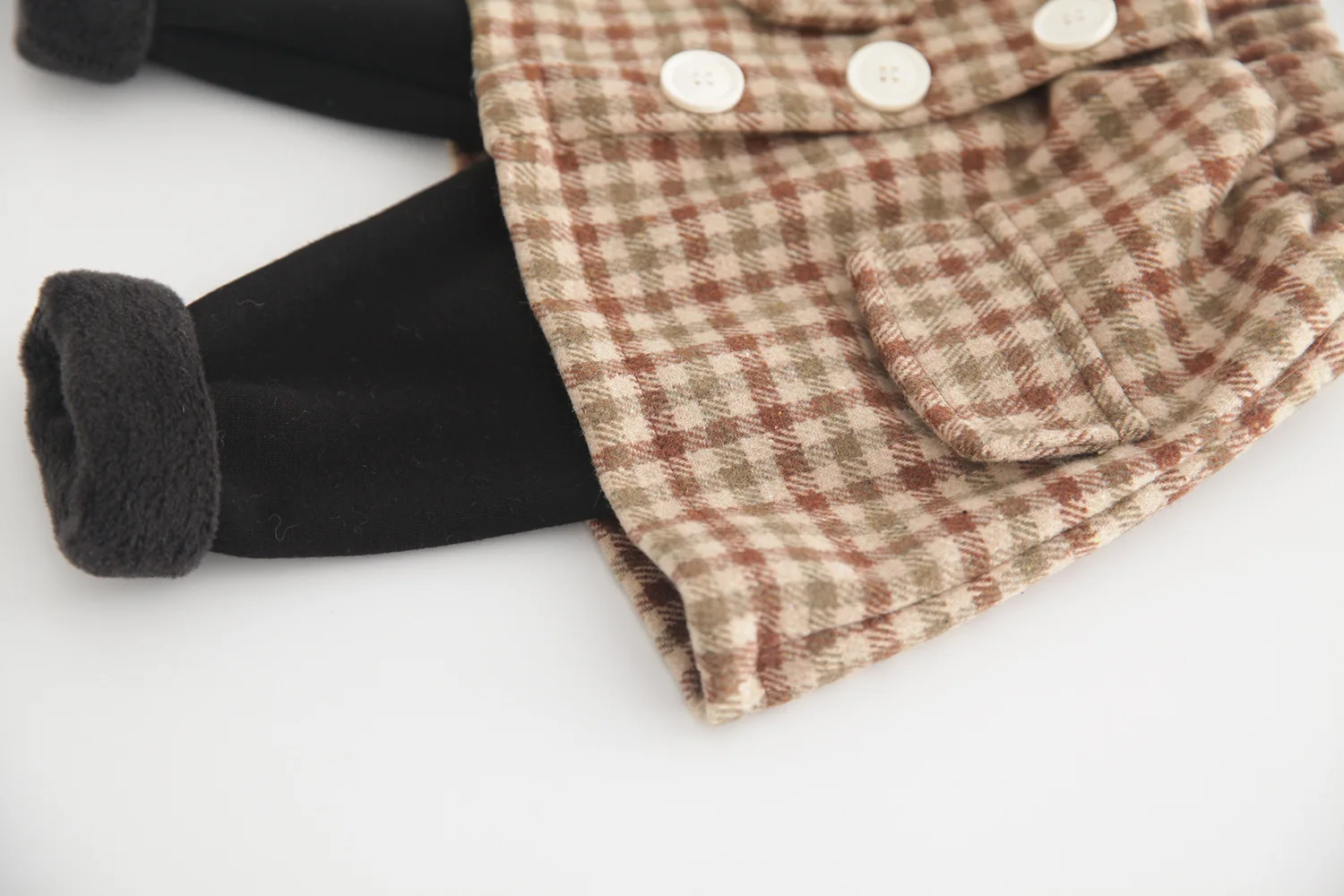 Зимние штаны для маленьких девочек, леггинсы с клетчатой юбкой, детские бархатные теплые брюки, детская одежда