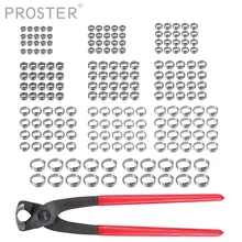 Proster для 200 шт 5,8-21 мм 304 нержавеющая сталь одноушный бесступенчатый обжимный инструмент набор с кримпером классификация