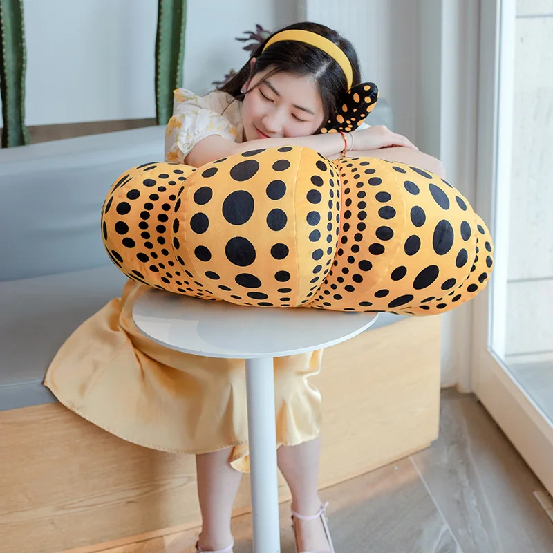 20~60cm Halloween Pumpkin Plush Pillow Stuffed Food Plushie Peluche Ultra Soft Yellow Red White Holiday Party Prop Decor Gift