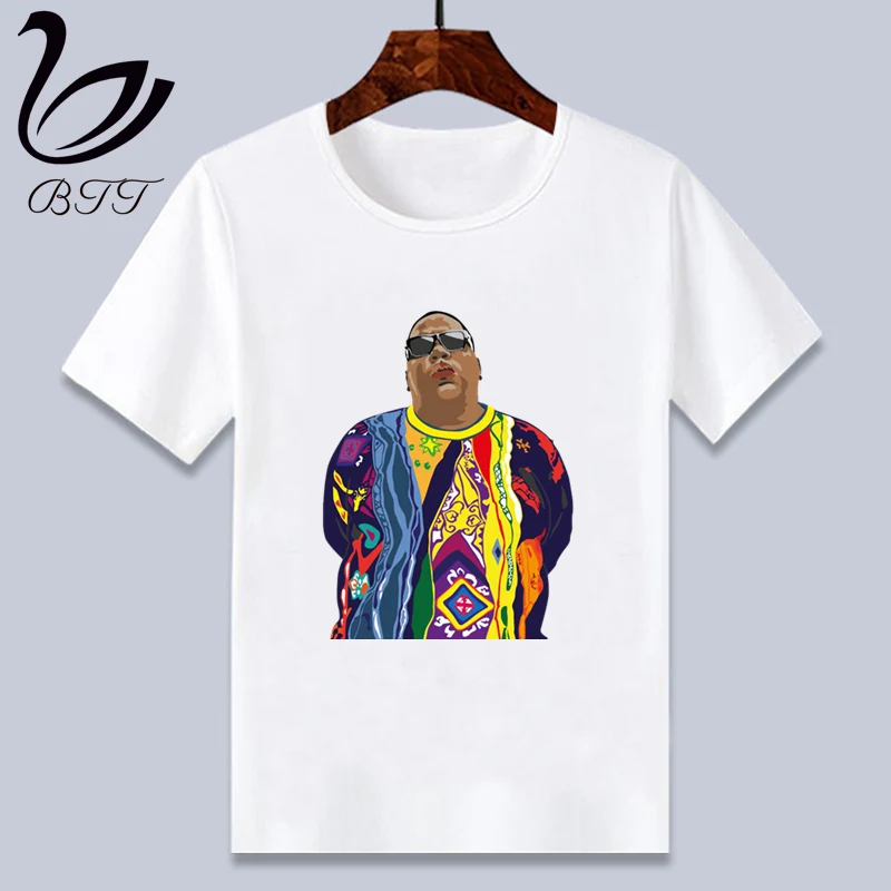Notorious B.I.G/детская футболка в стиле хип-хоп с рок-звездой, Biggie Smells летние топы для девочек и мальчиков, повседневная детская футболка с короткими рукавами