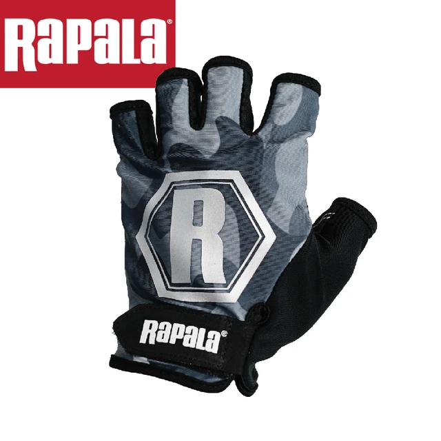 RAPALA Fishing glove M/L/XL tactical casting glove half figner High-quality  fabrics Comfort Anti