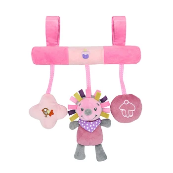 

Cute Gift Toddler Bed Car Hanging Musical Bell Cartoon Animal Infant Plush Mobile Stroller Newborn Comfort Crib Rattle Toy