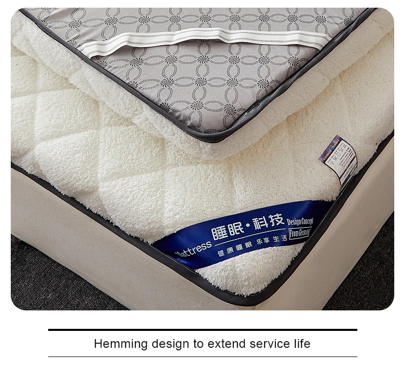 Floor Tatami Keep Warm In Winter Mattresses Foldable Lambswool Matress 3-4cm Thicken Bed Mat for Single Double King Queen Size