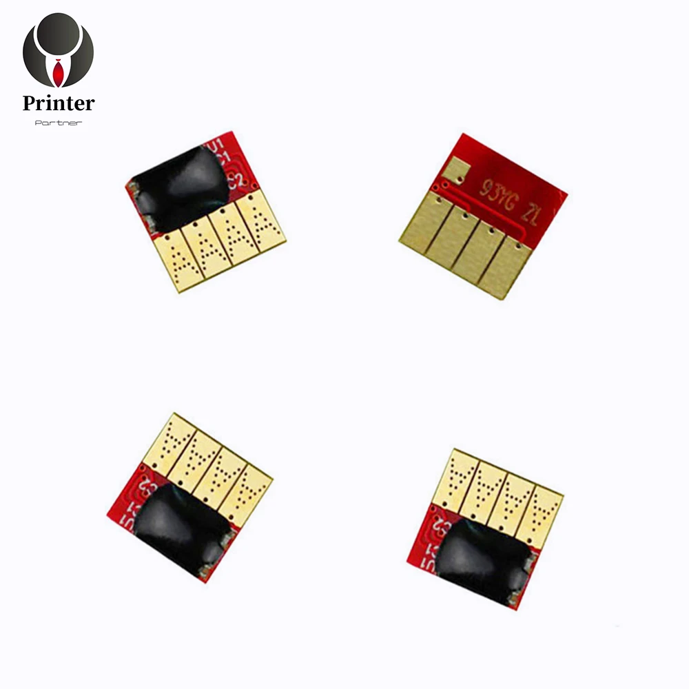 

Printer Partner unique Refillable cartridge Auto reset chip KCMY color as 1 set compatible for HP 934 935 to 6230 6830