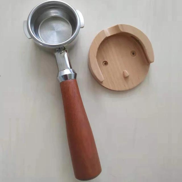 51 Mm/54 Mm -Es Kávéportafilter Tartó Falra Szerelt Állvány Tároló Szilárdfa Barista Szerszámok Kávé Kiegészítők A Breville Delonghi Számára - Image 4