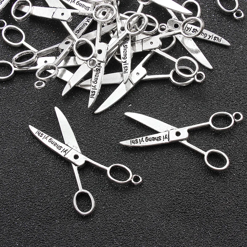 20 шт./лот линейка для ножниц из сплава Двусторонняя швейная машина Подвеска