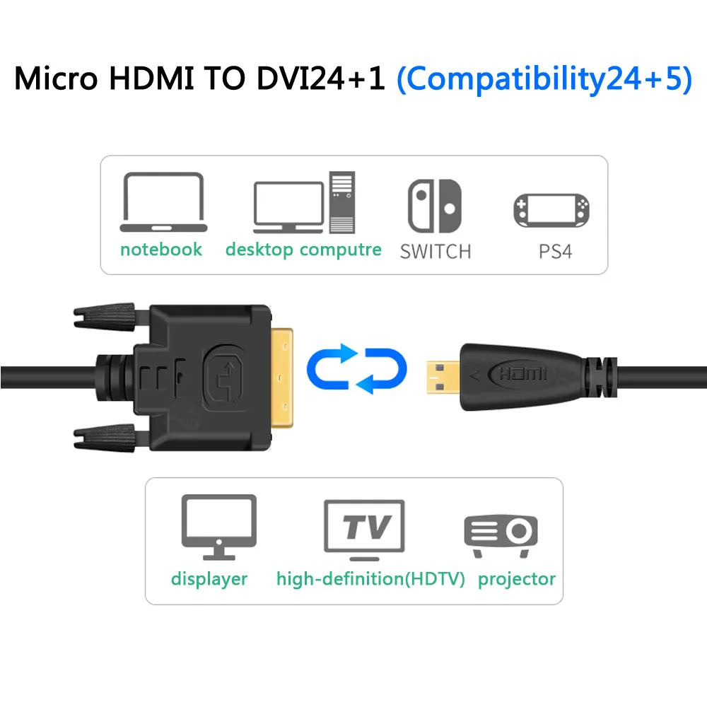 ũ HDMI ȣȯ  DVI DVI-D 24 + 1  ̺ ڵ EVO Asus T100TA ME302C  Ÿ 6FT 1 M 1.8M