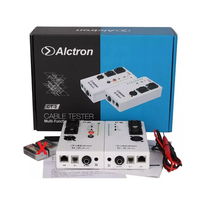Alctron CT-8 Multi-purpose Audio Cable Tester,Test For Diversity Cable,XLR Phono RCA RJ45 RJ11 Use In Stage Or Recording Studio dynamic microphone