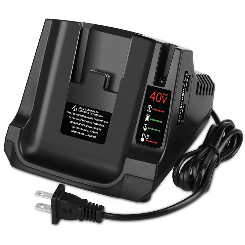 

40V MAX LithiumBattery Charger LCS40 LCS36 Compatible with Black&Decker 36V BL2036 LBXR2540 LBX2040 LBXR2036 LBX1540 LBXR36