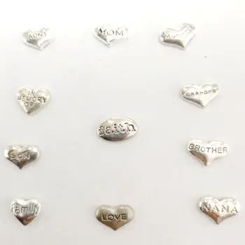 

Bulk Floating Pendant Locket Charms Mixed Family Mom Son Floating Mini Charms Fit Floating Charm Living Glass Lockets Gift