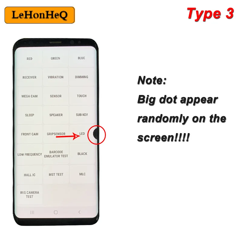 Super AMOLED LCD For Samsung Galaxy S8 LCD Display