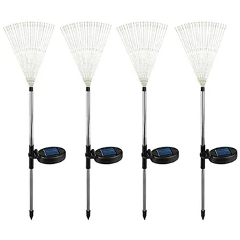 

Outdoor Solar Garden Christmas Decorative Lights-Patio Lawn Backyard, Party Decor 4 Pack (Multi-Color)