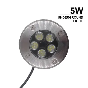 

1pcs IP68 5W Waterproof LED Underground Light Outdoor Ground Garden Path Floor Buried Yard Spot Landscape Ac220V