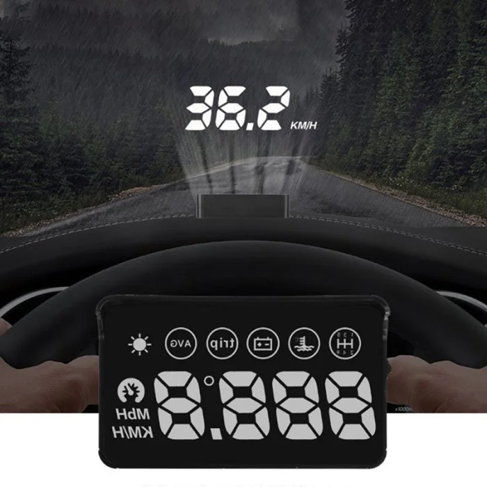 2019X30 автомобильный HUD OBD дисплей Автомобильный спидометр Умный Цифровой Авто универсальный дисплей метр CSL88