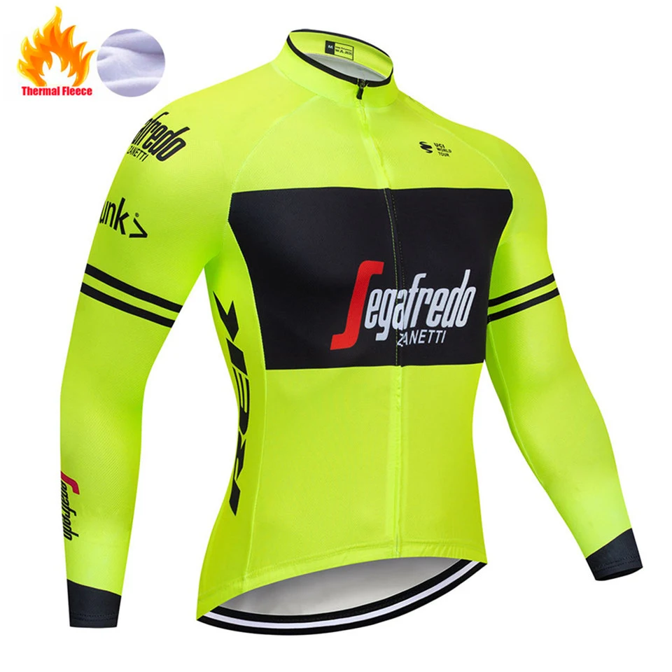 Trekking Cycling Jersey Winter Long Sleeve Bike Clothes Thermal Fleece Roupa De Ciclismo Invierno Hombre MTB Bicycle Clothing