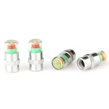 

4pcs/set Car Auto Tire Pressure Alarm Monitor Valve Stem Caps Sensor Indicator Alert Auto Motorcycles Tire Universal Accessories