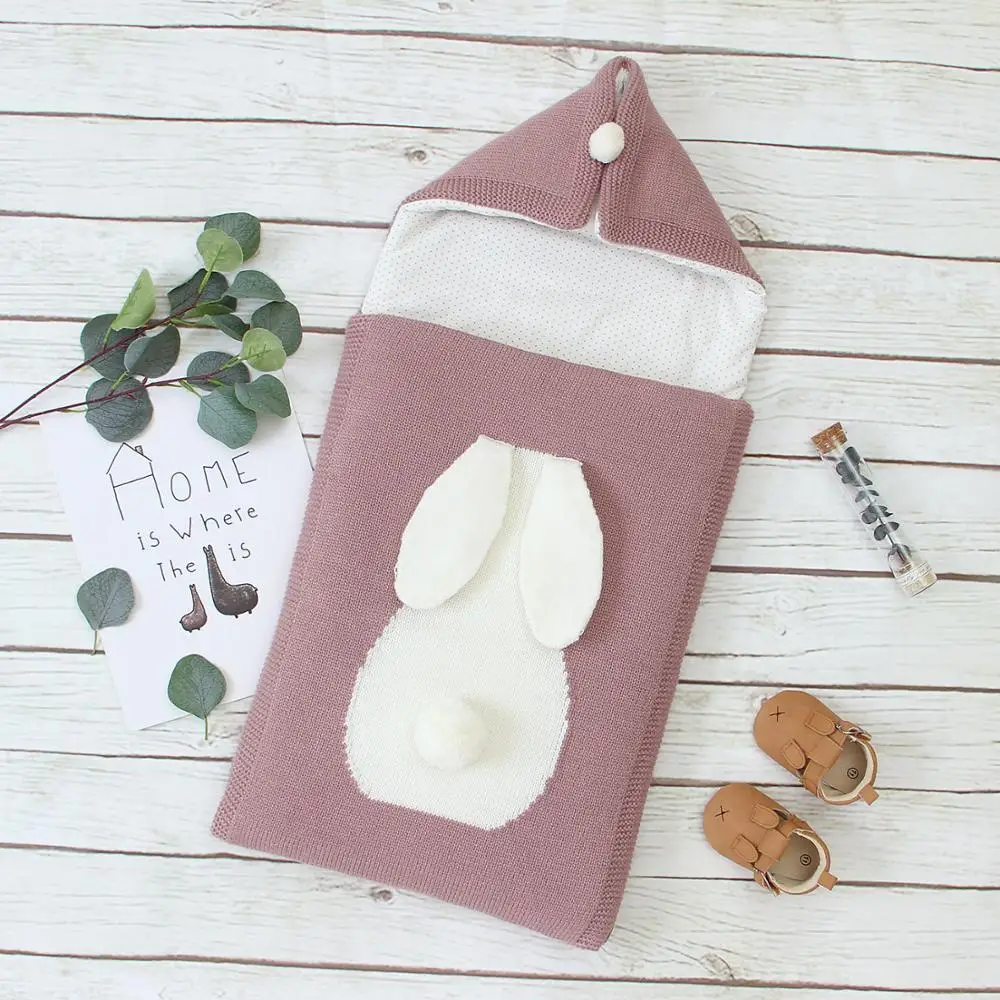 Baby Sleeping Bags Newborn Bebes Swaddle Wrap Sleep Sacks for Stroller Bunny Rabbit Infantil Kids Boys Girls Hospital Envelopes