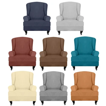 

All-Inclusive Pure Color Recliner Chair Cover Stretch Elastic Sofa Couch Protector Case Wrap for Home Living Room