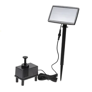 

Solar Power Fountain Pool Water Pump Panel Submersible Watering for Garden Pool Pond Patio Decoration - 5M