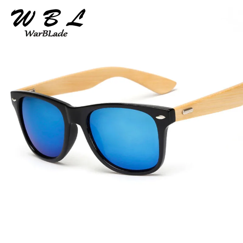 

WarBLade Retro Wood Sunglasses Men Bamboo Sunglass Women Brand Design Sport Goggles Gold Mirror Male Sun Glasses Shades 2019