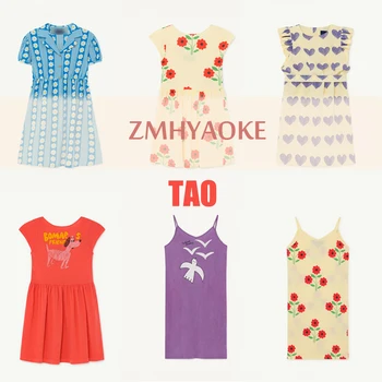 

ZMHYAOKE-TAO NEW 2020 Summer Baby Girls Casual Dresses Fashion Beach Christmas Dress girl Thanksgiving Girls Princess Dress