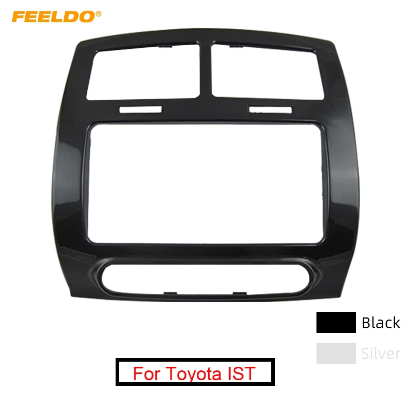 FEELDO автомобиль 2DIN CD/DVD аудио стерео рамка для приборной доски пластина для Toyota IST 2007- радио приборная отделка для коробки передач комплект# MX4910