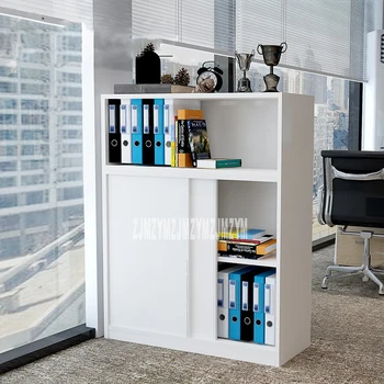 

1pcs Office File Cabinet Low Cabinet With Lock File Small Side Cabinet Wooden Data Cabinet Partition Storage Locker 120*40*80cm