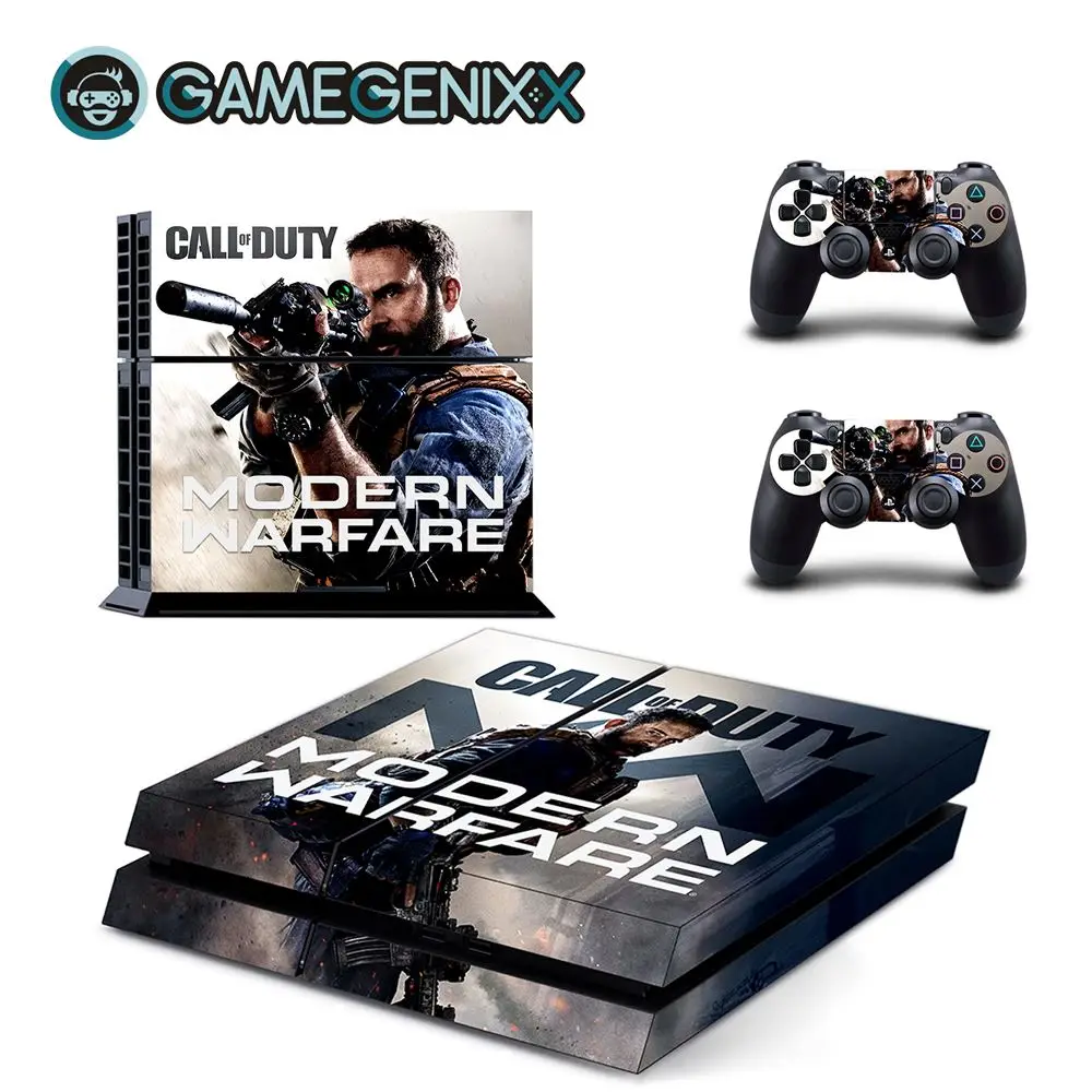 

GAMEGENIXX Skin Sticker Vinyl Wrap Cover Full Set for PS4 Console and 2 Controllers - Call Duty