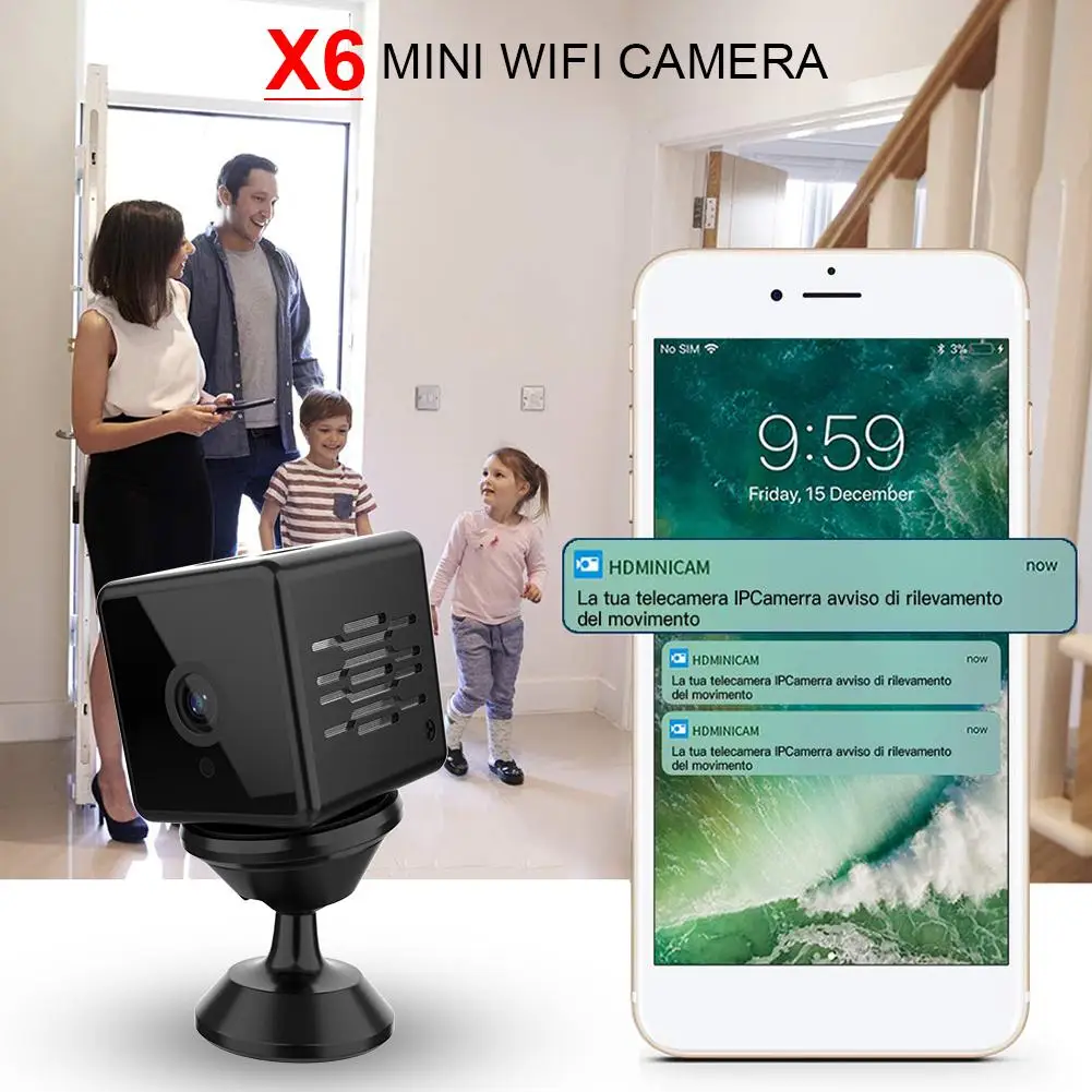 Мини камера видеонаблюдения Wi Fi IP ночное видение|Компактные видеокамеры| |